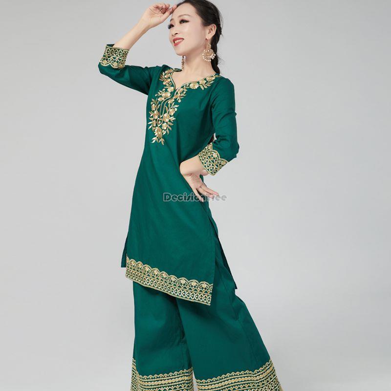 Winter Clothing Women Pakistan - 2023 Indiase jurk vrouwen katoen borduurwerk
