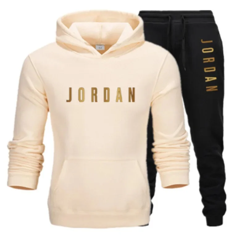 Winter Wear Clothes - Heren sportpak met print, hoodie en