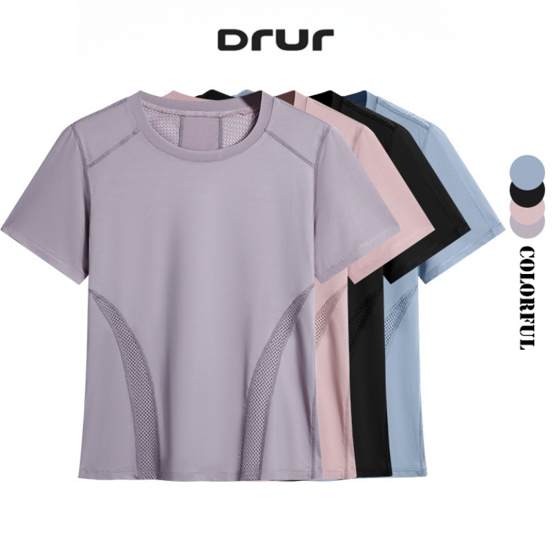 Winter Clothing Gear - DRUR Zomer Lichtgewicht Running T-shirt Dames