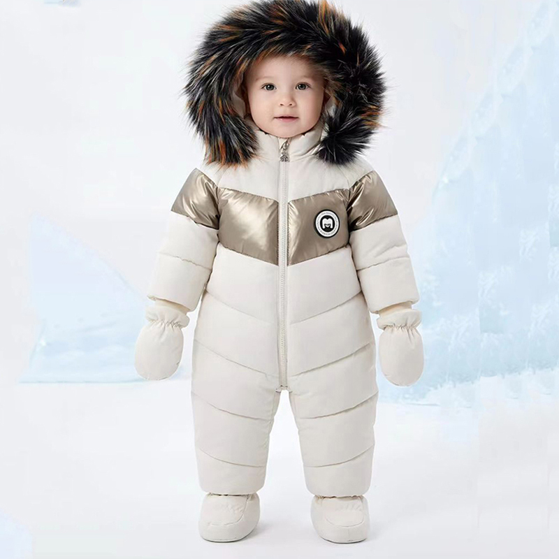 Winter Clothing Newborn - Winter pasgeboren baby romper met handschoenen