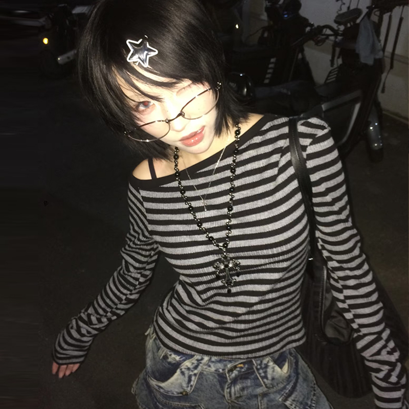 Genayooa Japanse Y2k T-shirt V - Winter Clothing Aesthetic recensie en prijs