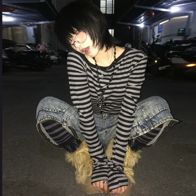 Genayooa Japanse Y2k T-shirt V - Winter Clothing Aesthetic recensie en prijs