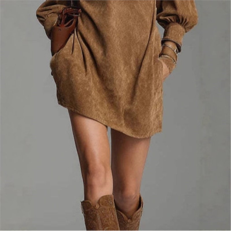 Vintage mini-jurk dames herfst - Winter Clothing Pinterest recensie en prijs