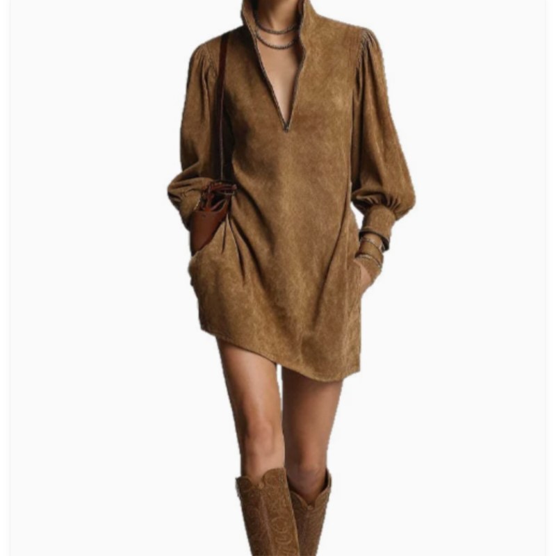 Vintage mini-jurk dames herfst - Winter Clothing Pinterest recensie en prijs